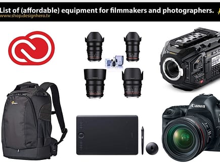 List of Affordable Equipment For Photographer And Filmmaker blog.designhero