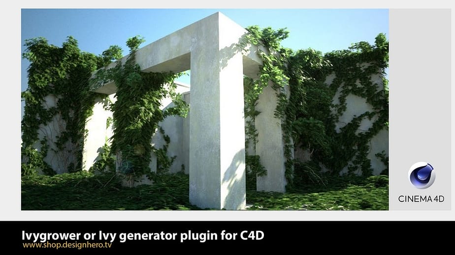 Ivy generator or Ivygrower plugin for C4D.