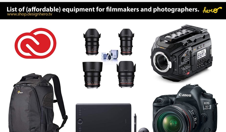 List of Affordable Equipment For Photographer And Filmmaker blog.designhero