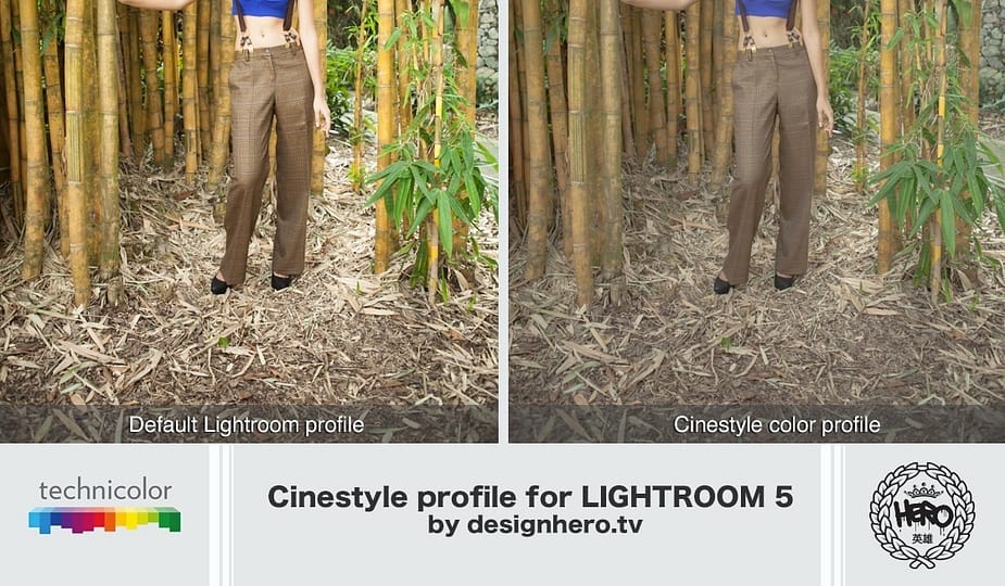 Cinestyle, lightroom by designhero.tv