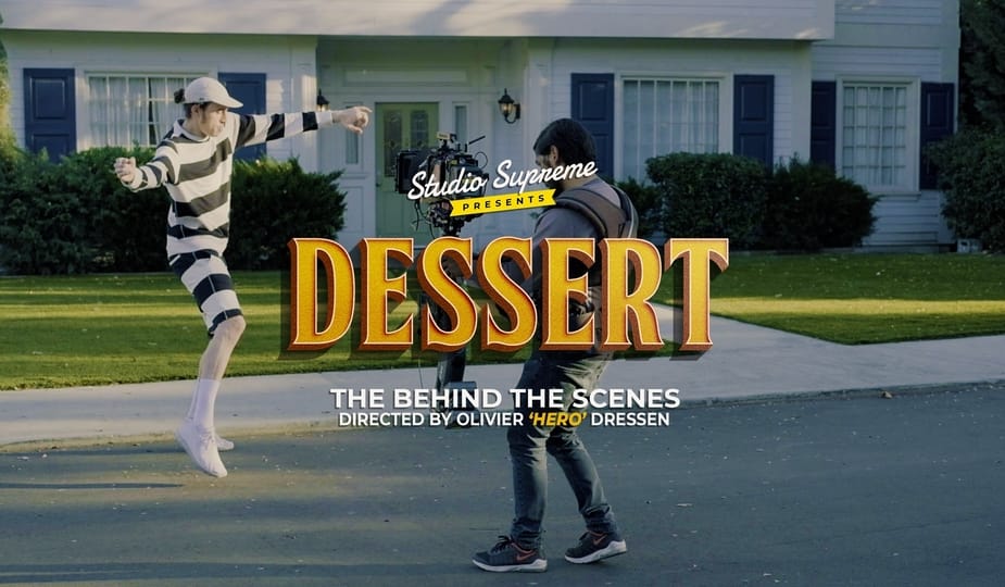 Romeo Elvis, Dessert, Making-of, Los Angeles, Clip video, Making-of, Olivier Hero Dressen, Behind the scenes, bts, Hollywood, clip video
